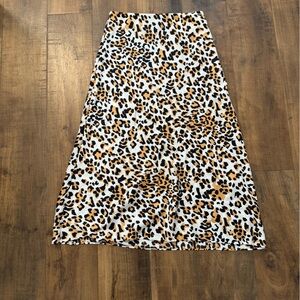 Aritizia Cheetah Print Slip Skirt Medium
